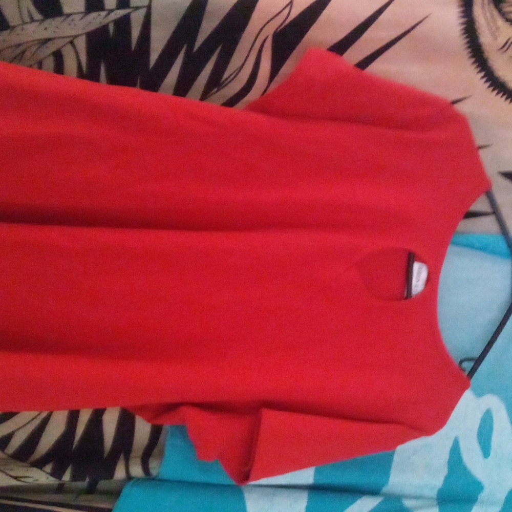 Fashion Bug 26/28 red cotton blouse.